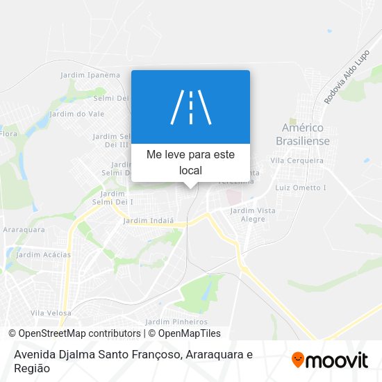 Avenida Djalma Santo Françoso mapa