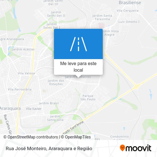 Rua José Monteiro mapa