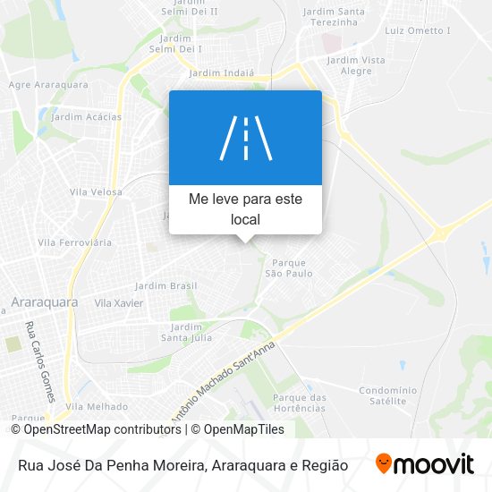 Rua José Da Penha Moreira mapa