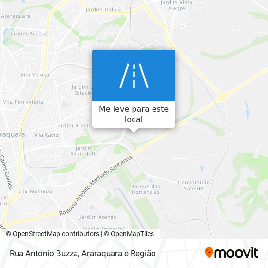 Rua Antonio Buzza mapa