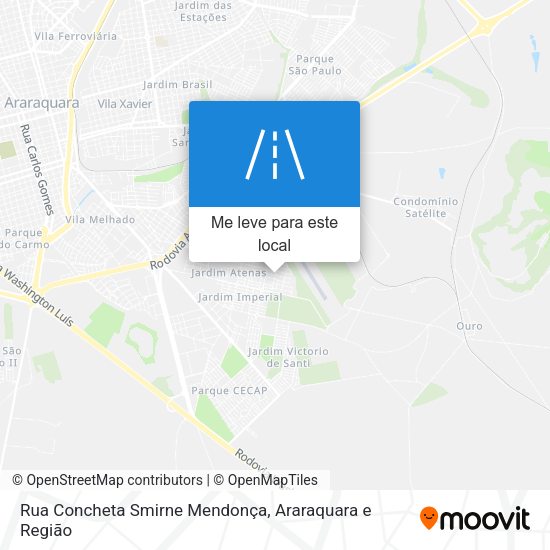 Rua Concheta Smirne Mendonça mapa
