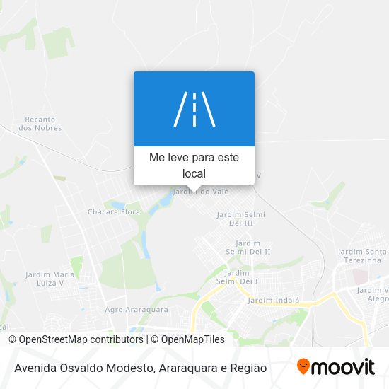 Avenida Osvaldo Modesto mapa