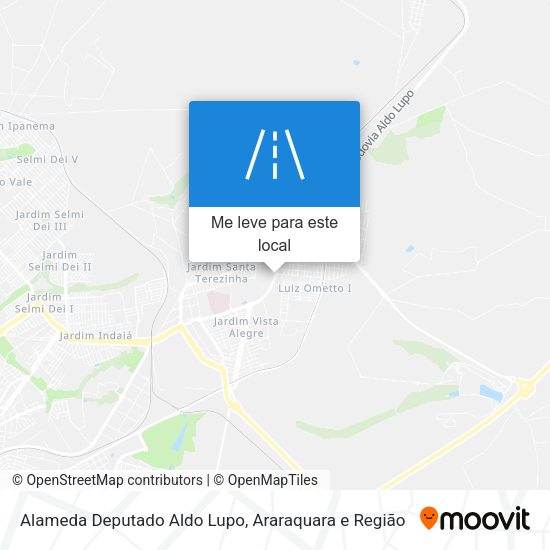Alameda Deputado Aldo Lupo mapa