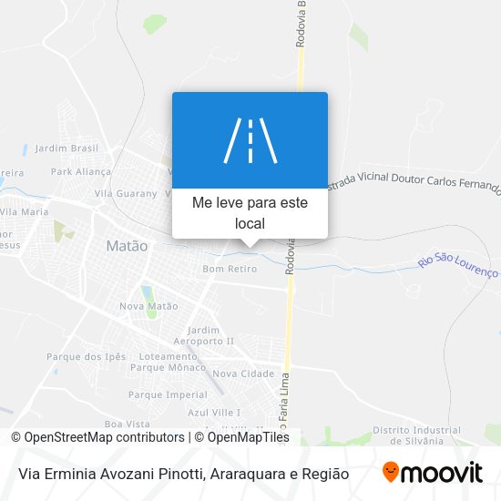 Via Erminia Avozani Pinotti mapa
