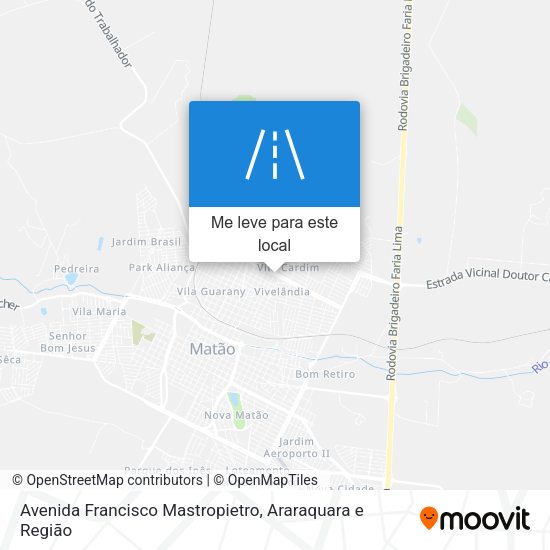 Avenida Francisco Mastropietro mapa
