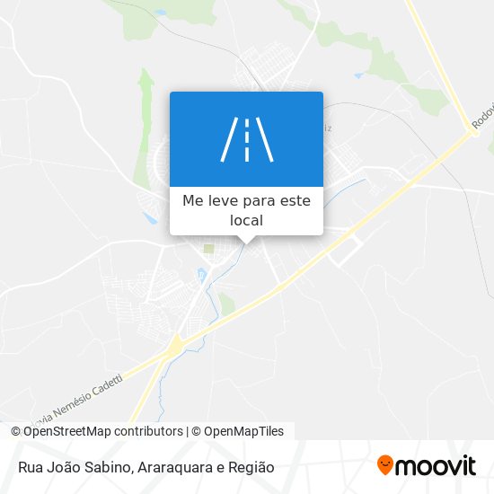 Rua João Sabino mapa