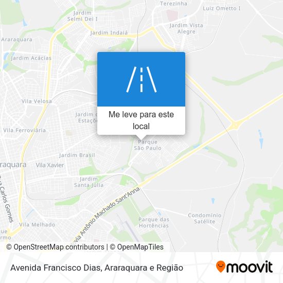 Avenida Francisco Dias mapa