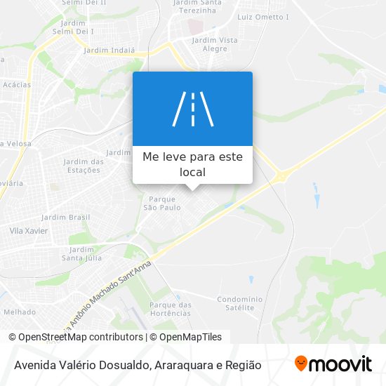 Avenida Valério Dosualdo mapa