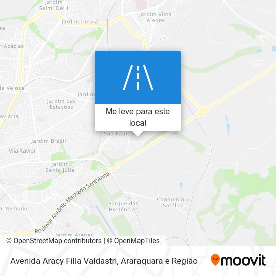 Avenida Aracy Filla Valdastri mapa