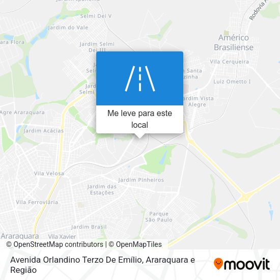 Avenida Orlandino Terzo De Emílio mapa
