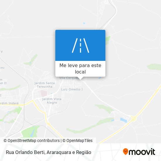 Rua Orlando Berti mapa