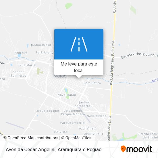 Avenida César Angelini mapa