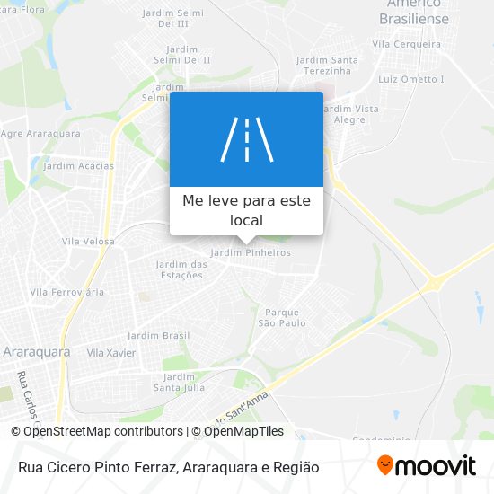 Rua Cicero Pinto Ferraz mapa