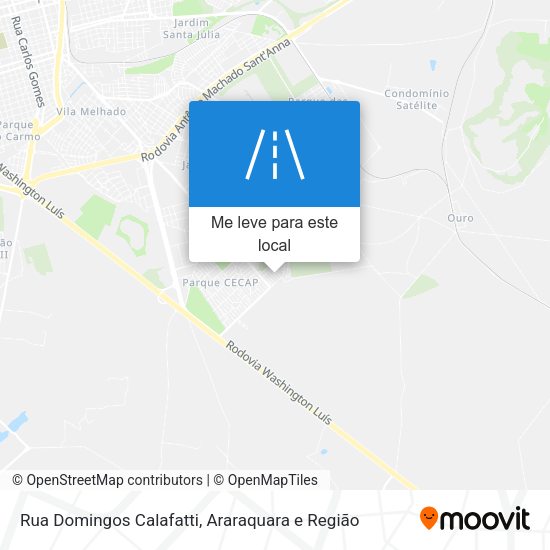 Rua Domingos Calafatti mapa
