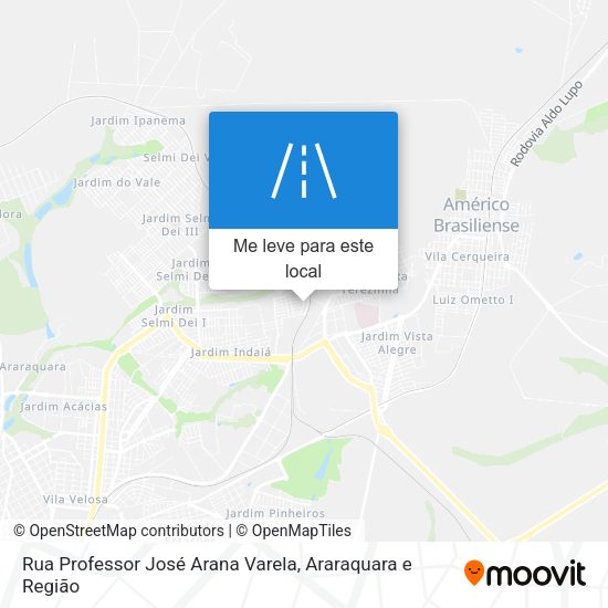 Rua Professor José Arana Varela mapa