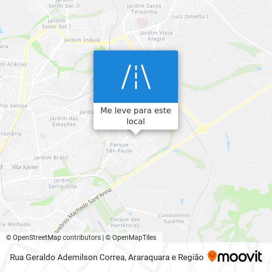 Rua Geraldo Ademilson Correa mapa