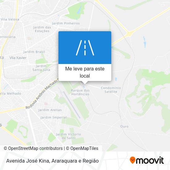 Avenida José Kina mapa