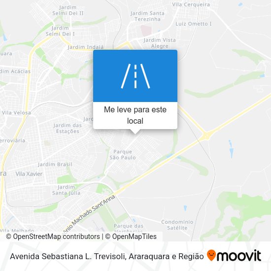 Avenida Sebastiana L. Trevisoli mapa