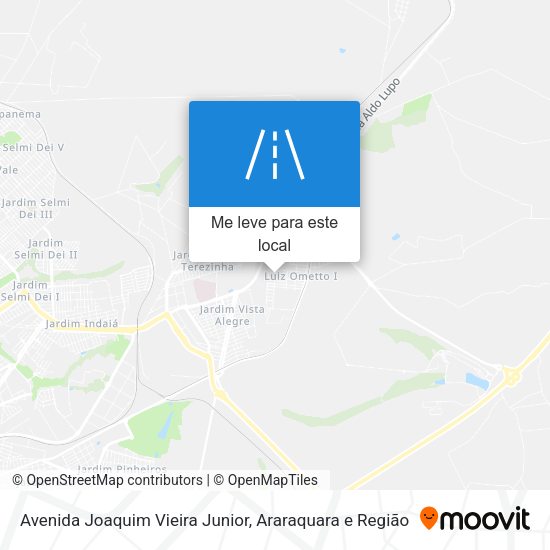 Avenida Joaquim Vieira Junior mapa