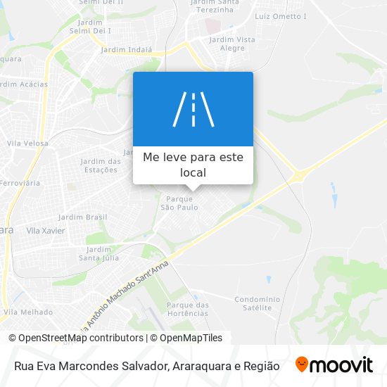 Rua Eva Marcondes Salvador mapa