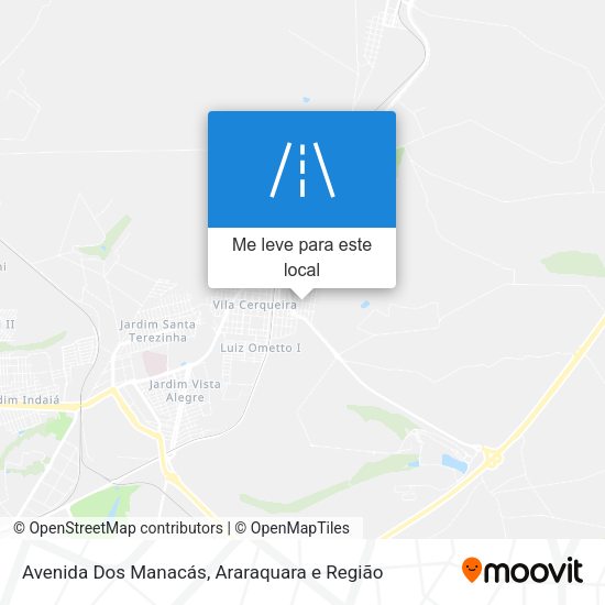 Avenida Dos Manacás mapa