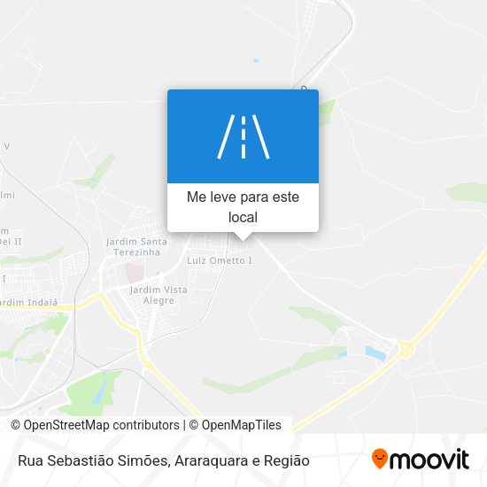 Rua Sebastião Simões mapa