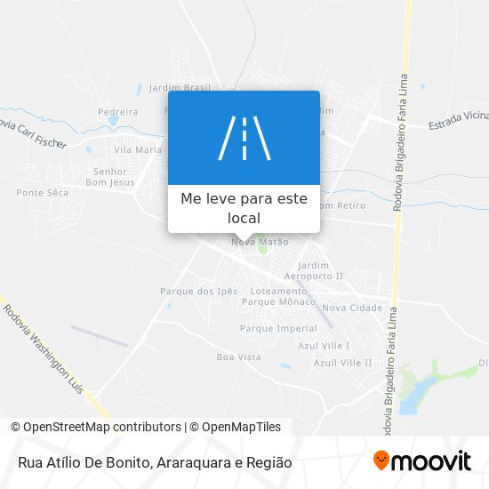 Rua Atílio De Bonito mapa