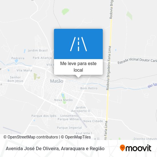 Avenida José De Oliveira mapa