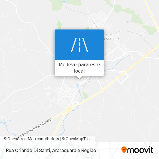 Rua Orlando Di Santi mapa