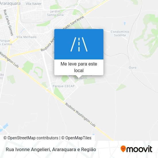 Rua Ivonne Angelieri mapa