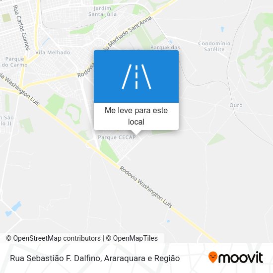 Rua Sebastião F. Dalfino mapa