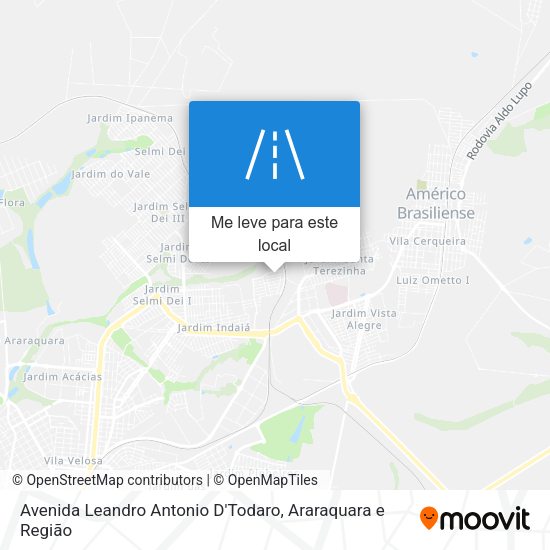 Avenida Leandro Antonio D'Todaro mapa