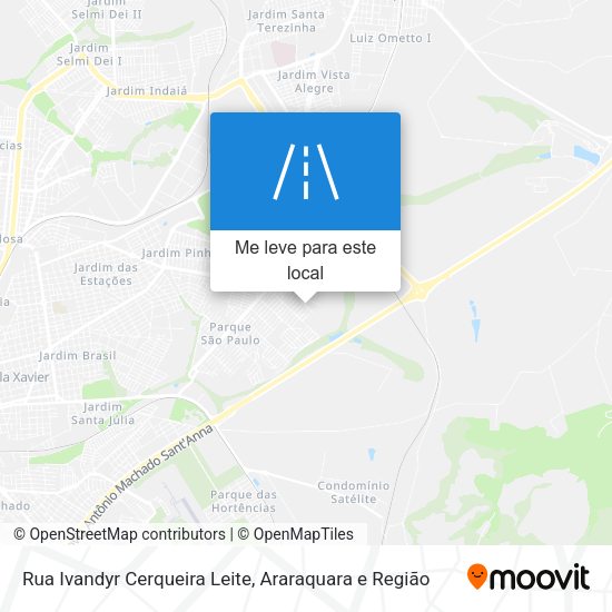 Rua Ivandyr Cerqueira Leite mapa