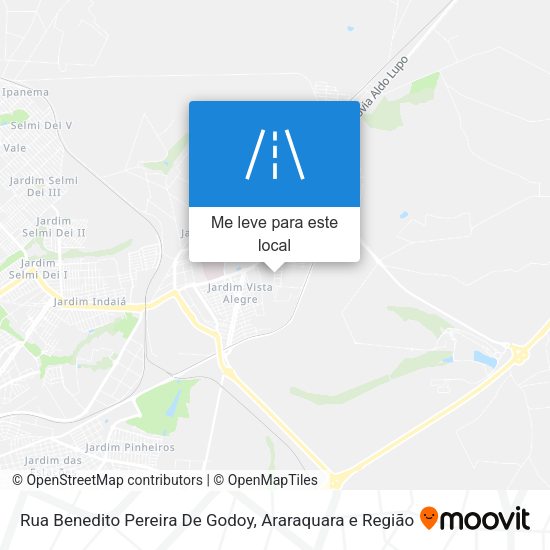 Rua Benedito Pereira De Godoy mapa