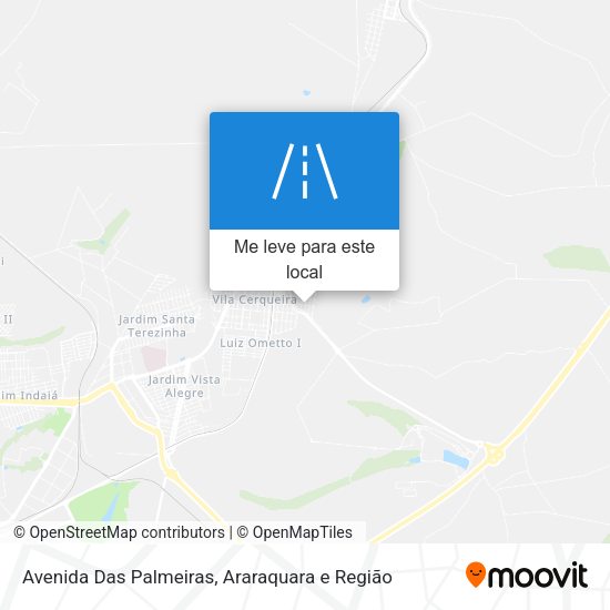 Avenida Das Palmeiras mapa