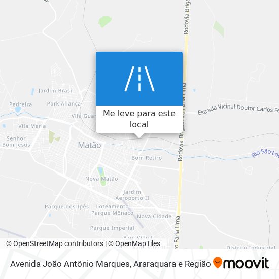 Avenida João Antônio Marques mapa