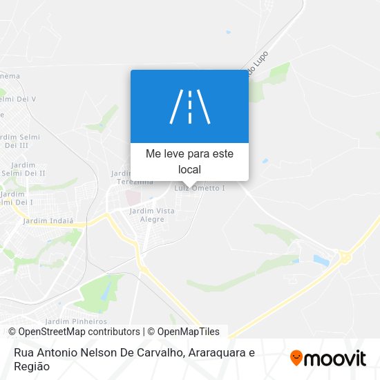 Rua Antonio Nelson De Carvalho mapa