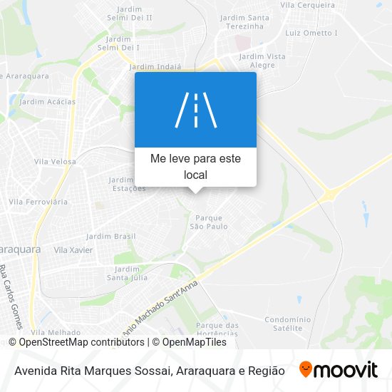 Avenida Rita Marques Sossai mapa
