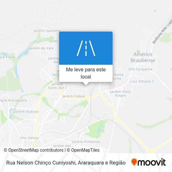 Rua Nelson Chinço Cuniyoshi mapa