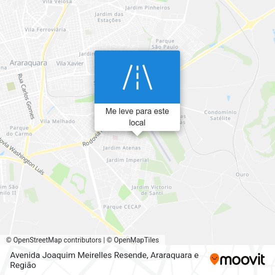 Avenida Joaquim Meirelles Resende mapa