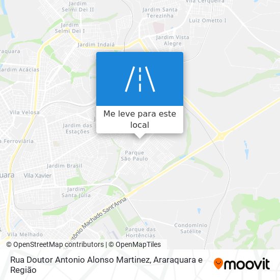 Rua Doutor Antonio Alonso Martinez mapa