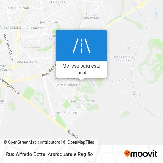 Rua Alfredo Botta mapa