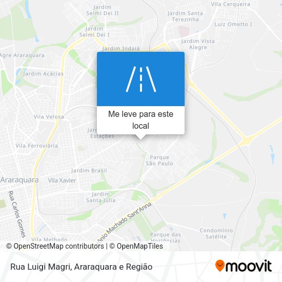 Rua Luigi Magri mapa
