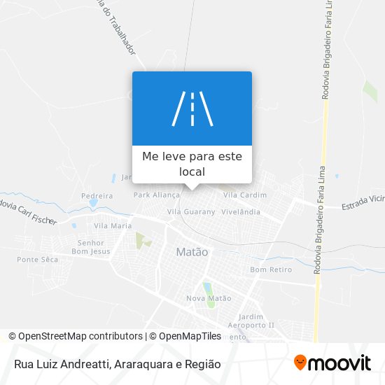 Rua Luiz Andreatti mapa