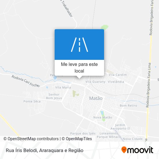 Rua Íris Belodi mapa