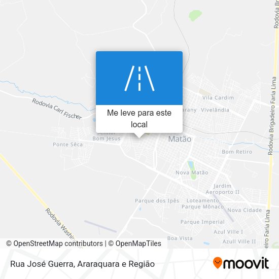 Rua José Guerra mapa