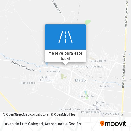 Avenida Luiz Calegari mapa