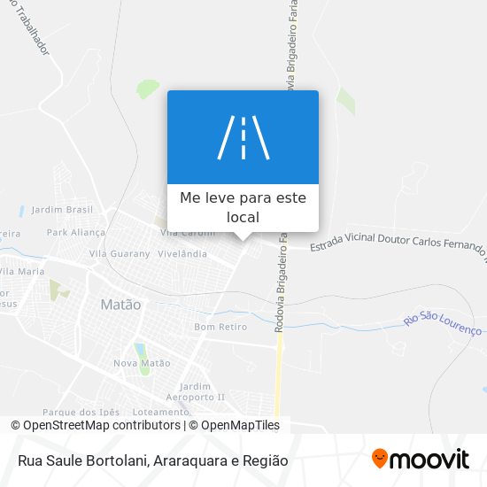 Rua Saule Bortolani mapa