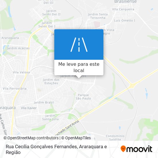 Rua Cecília Gonçalves Fernandes mapa