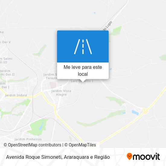 Avenida Roque Simoneti mapa